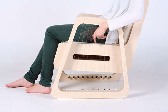 harp-infused chair