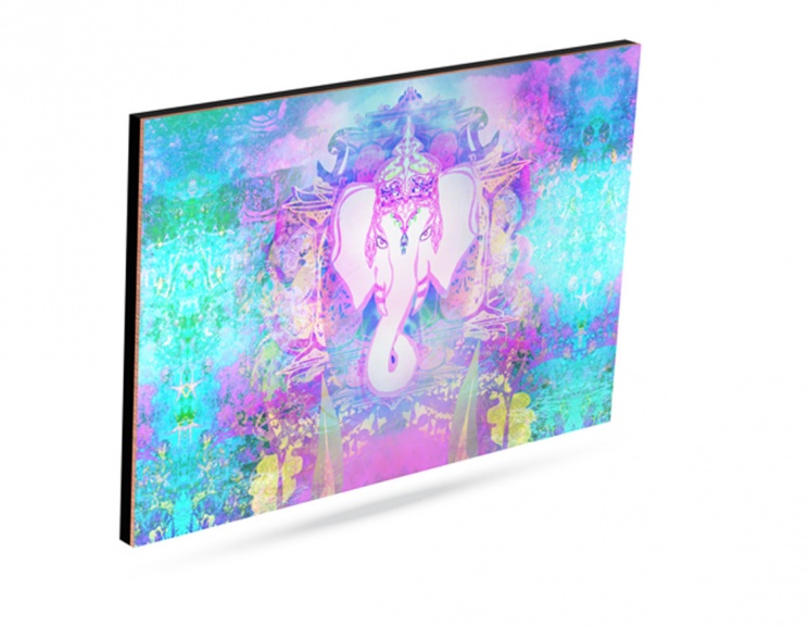 GANESHA ON ABSTRACT BACKGROUND